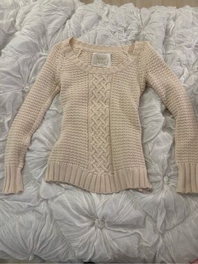 Vintage Old Navy Cable-Knit Scoop Neck Sweater
